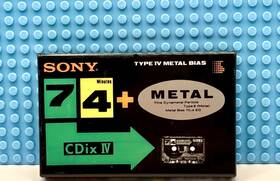 Sony 901780171057 Cdix Iv Metal 74 1991 Japan Blank Cassette Tape 1 Sealed