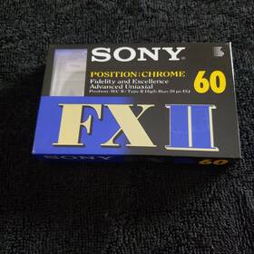 Sony 901780194650 Fx Ii High Bias 60 Blank Cassette Tape Media Chrome New Old Stock Type