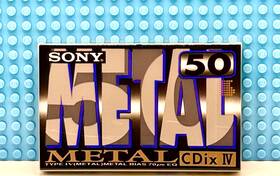 Sony 901780219377 Cdix Iv Metal 50 1992 Japan Blank Cassette Tape 1 Sealed