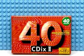 Sony 901780270972 Cdix-ii 40 Vs. Vii Type Ii Blank Cassette Tape 1 Sealed