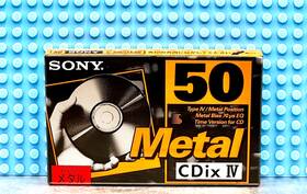 Sony 901780271535 Cdix Iv Metal 50 Vs Iii Blank Cassette Tape 1 Sealed