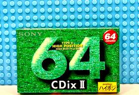 Sony 901780274024 Cdix-ii 64 1994 Japan Type Ii Blank Cassette Tape 1 Sealed