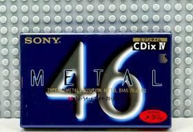 Sony 901780330300 Cdix Iv Metal 46 1995 Japan Blank Cassette Tape 1 Sealed
