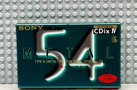 Sony 901780330386 Cdix Iv Metal 54 1995 Japan Blank Cassette Tape 1 Sealed