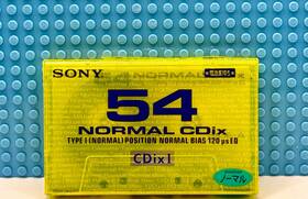 Sony 901780454112 Cdix-i 54 Type I Blank Cassette Tape 1 Sealed