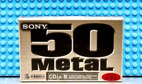 Sony 901780455218 Cdix Iv Metal 50 Vs Vi Blank Cassette Tape 1 Sealed