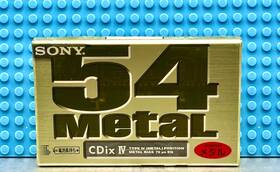 Sony 901780455256 Cdix Iv Metal 54 Vs Vi Blank Cassette Tape 1 Sealed