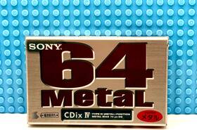 Sony 901780455324 Cdix Iv Metal 64 1997 Japan Blank Cassette Tape 1 Sealed