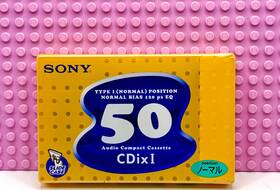 Sony 901780575800 Cdix-i 50 1999 Japan Type I Blank Cassette Tape 1 Sealed