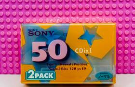 Sony 901780653171 Cdix I 50 Twin Pack 2000 Japan Type Cassette Tapes 2 Sealed