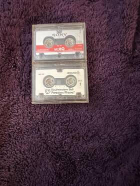Mc-20 Sony And Southwestern Bell Mini Cassette Tapes Blank- New But Look Like They Were Exposed To Moisture