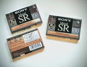 C-100mtlsr Sony 3 Metal-sr Type Iv 100 Min Audio Cassettes Metal Bias New Sealed