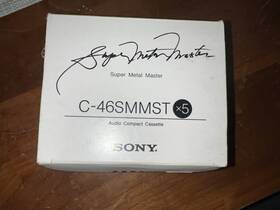 C-46smmst Sony Super Metal Master 46 Cassette Tape Type Set Of 5 New