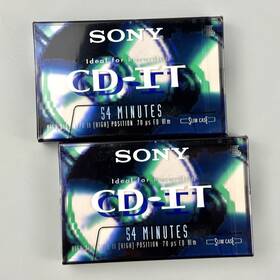 C-54cdit2 Sony 2 Cd-it 54 Minutes High Bias Type Ii Blank Audio Cassette Tapes New Sealed