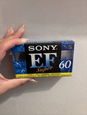60-minute Sony C-60efb Ef Type I Blank Audio Cassette - New And Sealed