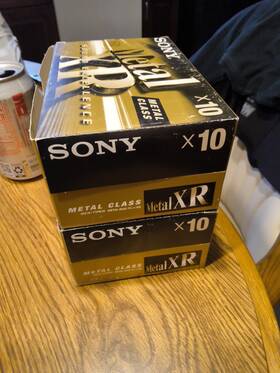 C-60mtlxrdla Sony Box Of 10 Metal Xr 60 Iec Type Iv Blank Cassette Tapes