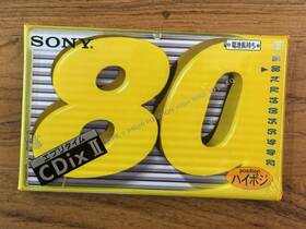 C-80cdx2d Sony Cdix Ii Type 80min Blank Audio Cassette. Japan 1996. New Sealed