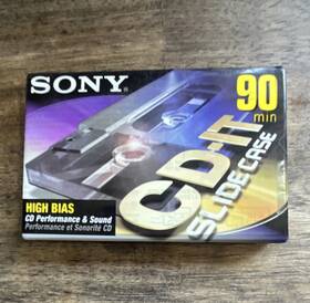 Sony C-90cdit2 Cd-it Slide Case 90 Min High Bias Type Ii Blank Cassette