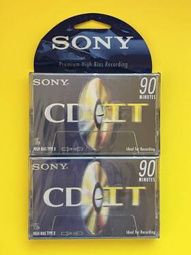 C-90cdta Sony Cassette Tape Double Pack New Factory Shrinkwrap