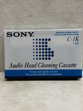C-1ka Sony C1ka New Sealed C-1k Audio Head Cleaning Cassette Tape