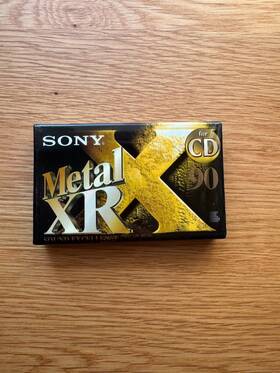 C90mtlxrc Sony Metal Xr-90 Type Iv Blank Audio Cassette Tape 1 Pc Made In Italy