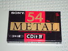 Sony Cdit Metal Iv 54 81m Type Blank Cassette Tape 2 Pack Slim New Sealed