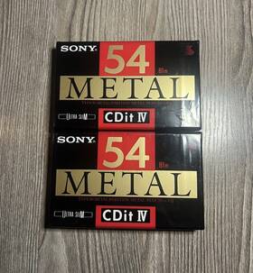 Cdit4-54 Sony Metal Bias Ultra Slim 81m Cassette Tape Lot Of 2 New