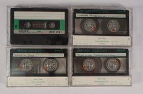 Ctsonynp0330033 Sony Lot Of Cassettes 3x Hf-s 90 And 1x Bhf90 - Type I Sold As Blanks
