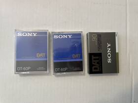Dt-60p Sony Dat Digital Audio Tape Lot Of 3 New Sealed Tapes