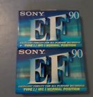Ef-90 Sony New Sealed Lot Of Ef Normal Position Blank Audio