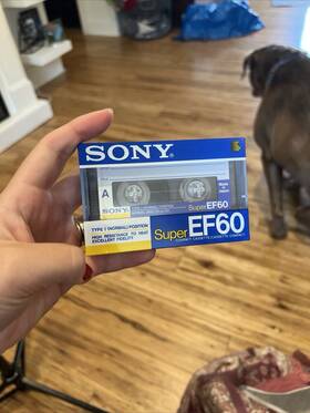 Ef-90efs Sony Super Vintage Blank Audio Cassette Tape Brand New Sealed