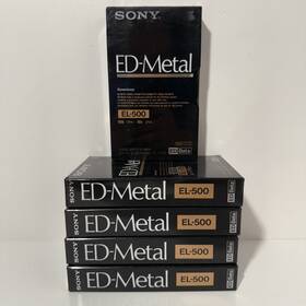 El-500 Sony Ed-metal Beta Video Cassette Blank Factory Sealed Lot Of 5