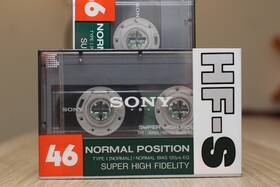 Hf-s46 Sony Hf-s 46 Japan Large Hubs Normal Position Type I Audio Cassettes 2-pack