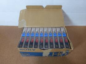 L-750es-hgb Sony New Lot Of 10 Genuine Beta Video Cassette Tapes