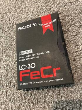 Lc-30 Sony Elcaset Demonstration Tape - Fecr Type Ii