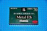 Sony Metal Es 70 Iii Type Iv Cassette Tape 901780366897