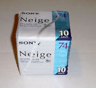 Sony Neige Recordable Md Minidisc High Quality Digital Sound 74 Min 10 Pack New 4901780946747