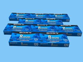 P6-120-mpl Sony Lot Of 10 Cassette 8mm Brilliant Color Sound Standard 120min/p6-120-mpl