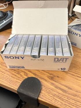 Pdp125c Sony New Sealed Dat Tape Nos Pro Plus Box Of 10
