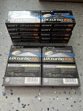 Turbo100 Sony 14 Ux Turbo 100 Type Ii High Bias Cassette Tape New