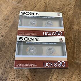 Sony Ucx-s 60 And 90 Rare New Sealed Mint Free Same Day Ship