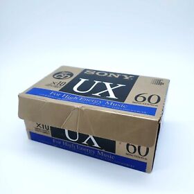 C-60ux Sony Ux High Bias New Cassette Tape X10 Type Ii