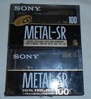 Sr100 Sony Sealed Lot Of 2 Metal-sr 100 Type Iv Blank Cassette Tapes Japan Mtl