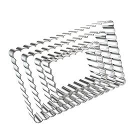 Strendier 749764627961 Rectangle Cookie Cutter Set With Scalloped Edge Assorted Sizes - 5 Inch 4