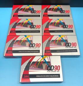 Skc-cd90 Sunkyong New Lot Of 7 Skc Cd90 90 Minute Pure Chrome Blank Cassette Tapes Korea