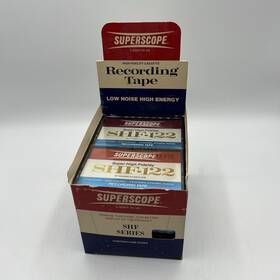 Shf-122 Superscope Vintage High Fidelity Blank Cassette Tapes Box 12 Pc Sealed