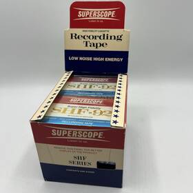 Shf-92 Superscope Vintage High Fidelity Blank Cassette Tapes Box12 Pc Sealed