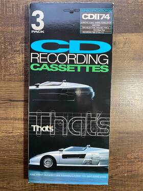 Cdii74 Taiyo Yuden 093365010333 Thats High Bias Cassette 3 Pack Type Ii Nos Sealed