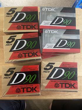Tdk 002035620100 Lot Of 32 D90 Cassette Tapes Brand New Sealed