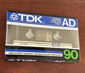 Ad90 Tdk 020356201401 1985 Normal Position Type I Blank Cassette Tape High Output Sealed